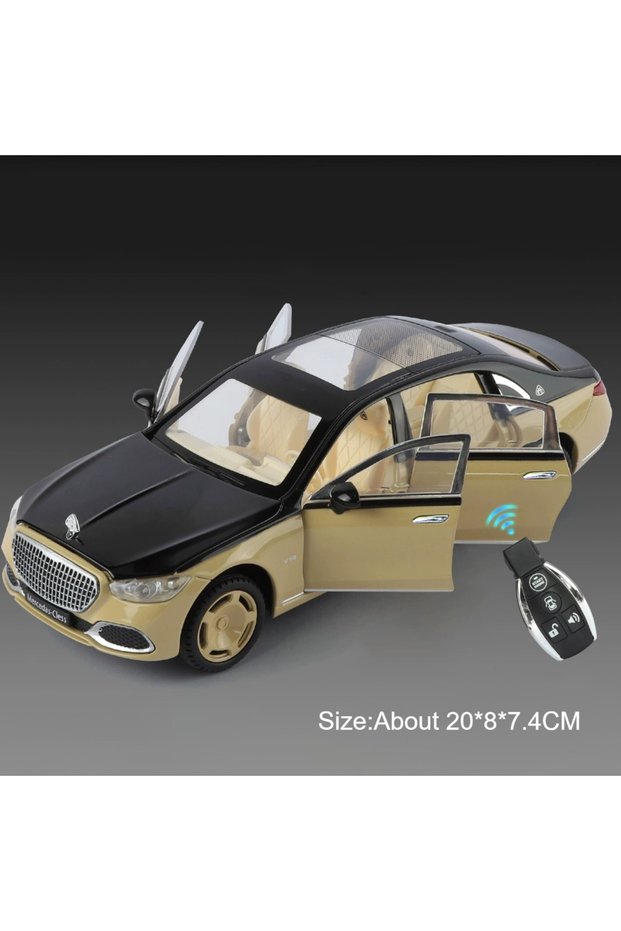 Yellow Scale 1:24 S680 Sports Car Model Toy Door Opened Pull Back Shock Absorption Vehicles Models T