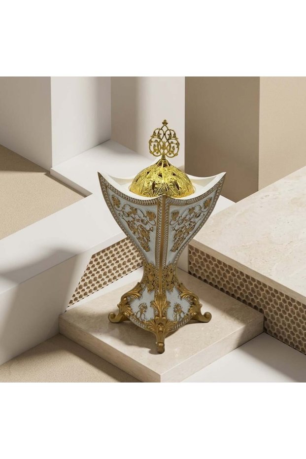 Luxury Ceramic Incense Burner White