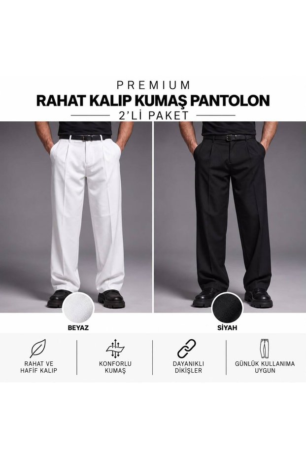 Old Money Comfortable Fit Fabric Trousers
