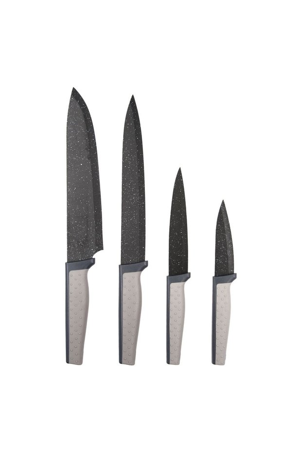 Cutit Bucatar Șef Negru Marble - 4buc.