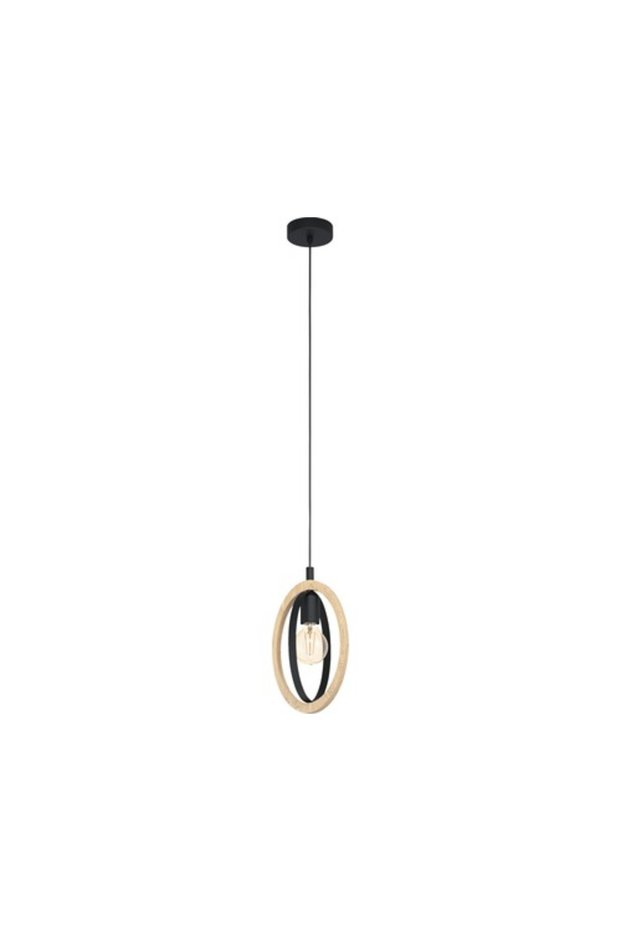 Pendul Basildon E27 max. 1x40W, maro/negru