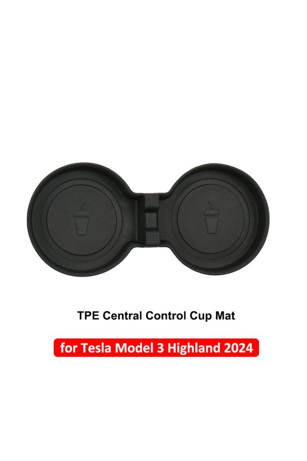 Cup holder For Tesla Model 3 Highland 2025 Center Console Armrest Storage Box Tray Hidden Cup Holder