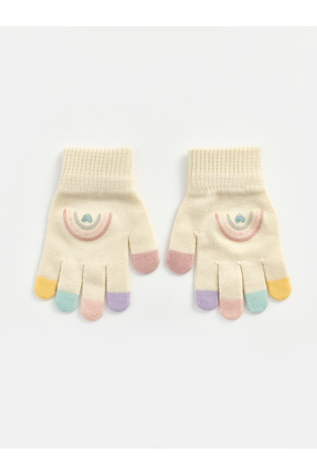 High-Quality Knitted Baby Girl Gloves from Çelebi Store.