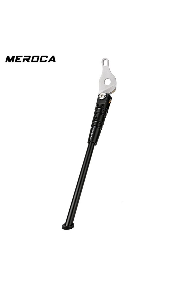 meroca logo Black New Logo Brompton Kickstand 135G Aluminum Alloy Bicycle Kickstand for Brompton Fol