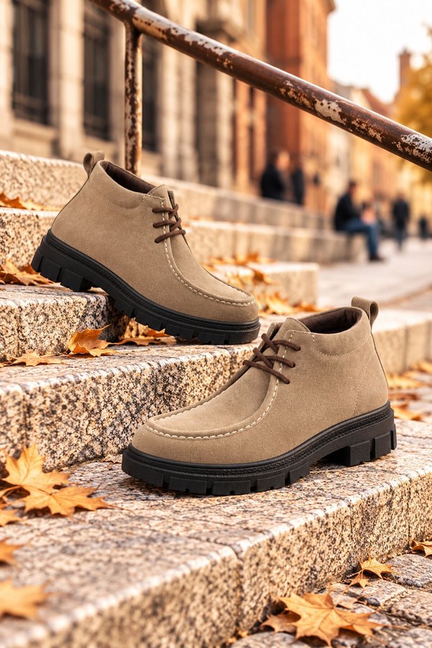 Recon Genuine Leather Men's Mid Boots