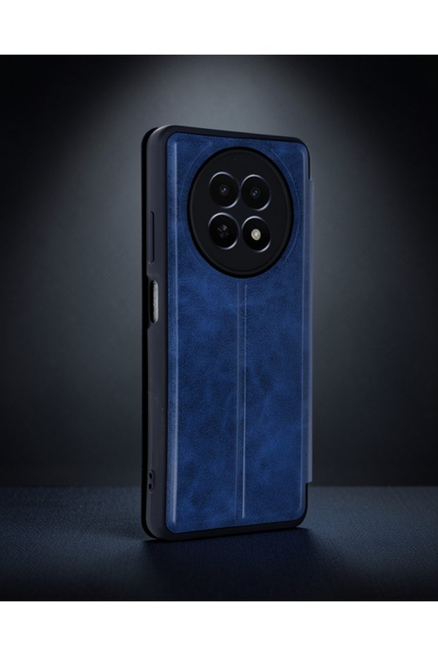 Realme 12 5g Case Flip Cover - Navy Blue