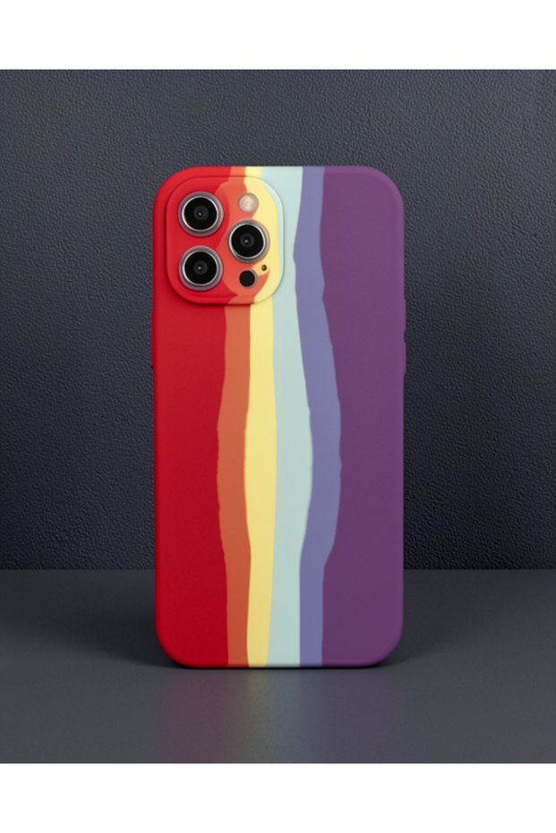 Apple iPhone 12 Pro Case Ebruli Launch Silicone - Red-Purple