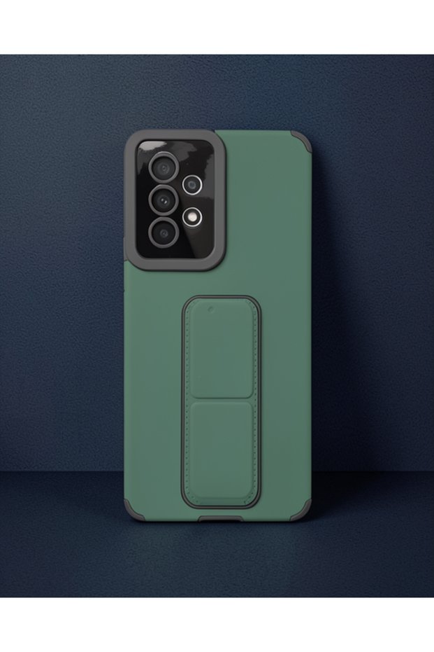 Samsung Galaxy A53 5g Case Mega Silicone with Stand - Green