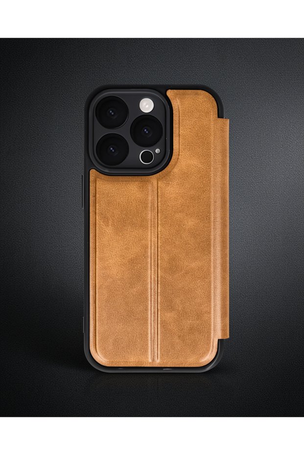 Apple iPhone 16 Pro Max Case Flip Cover - Tan
