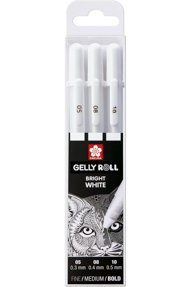 Gellyroll White 3-Pen Set