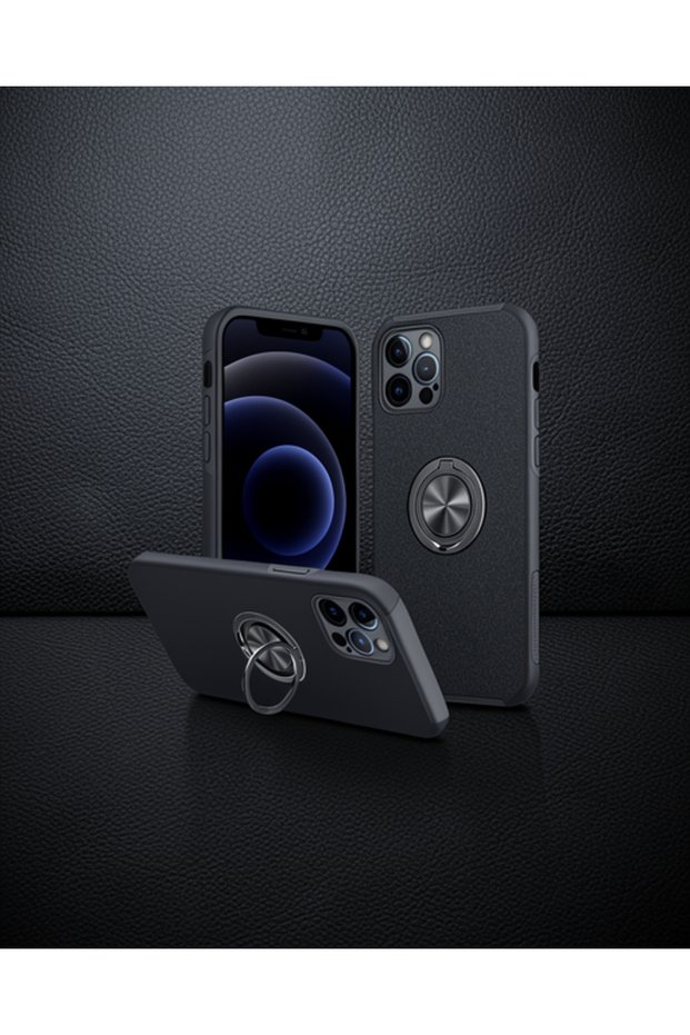 Apple iPhone 12 Pro Case Elite Ring Cover - Black
