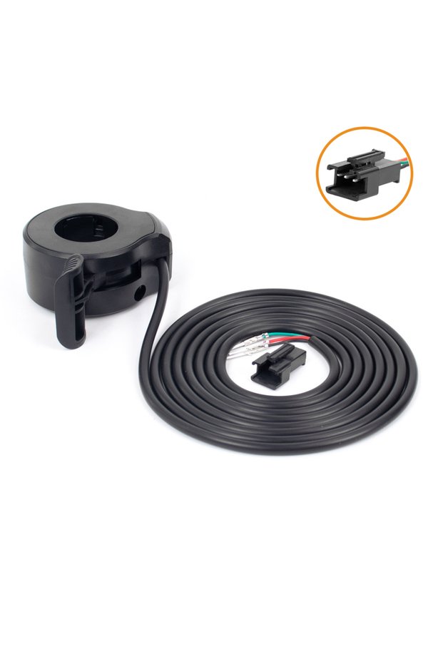 SM Plug 1pc Electric bike 130X Thumb Throttle Accelerator for EBike 12V-72V Throttles 3 Pin Waterpro