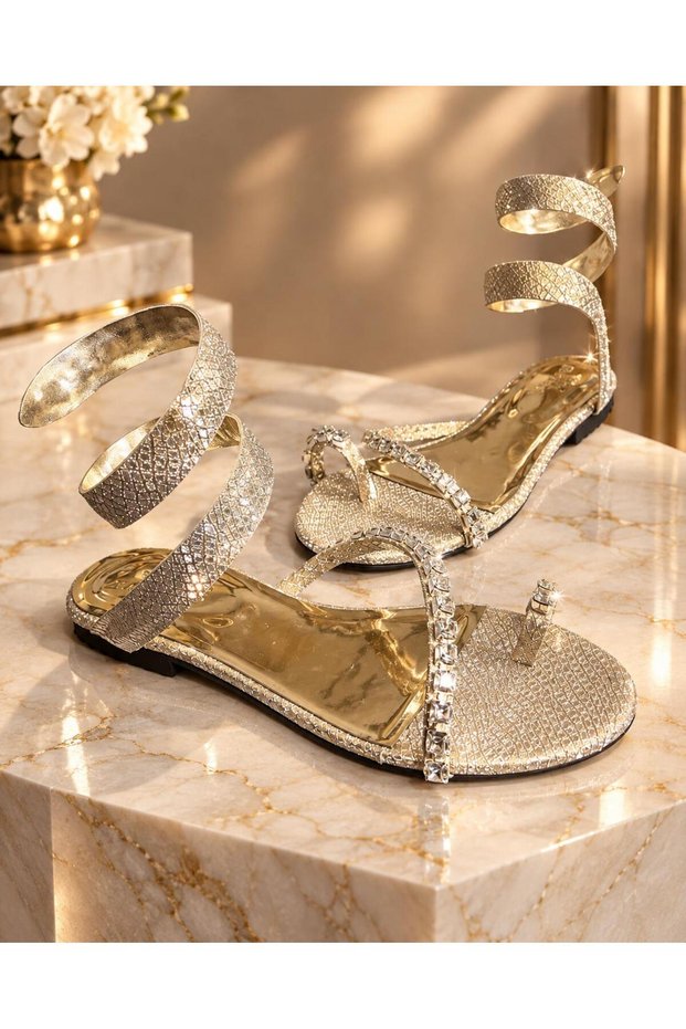 Women's Stylish Stone Patterned Sandals