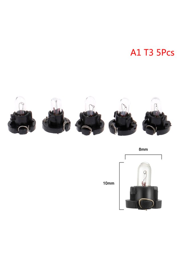 A1 5Pcs Super Bright T3 T4.2 Led Bulbs Car Interior Lights Wedge Dashboard Warming Indicator Lamp Au