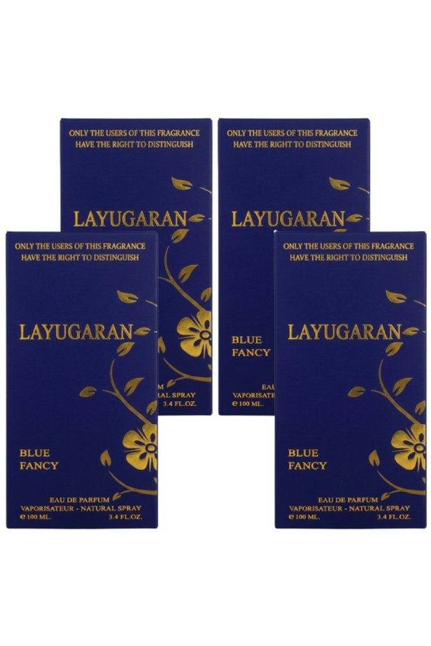4 قطع عطر فاخر أزرق 100 مل