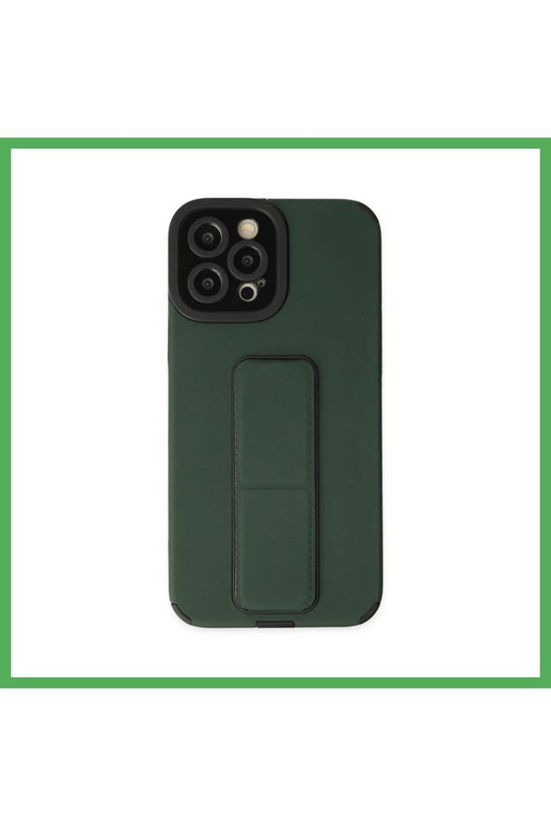 iPhone 12 Pro Max Compatible Case with Mega Stand Silicone - Green Bezoss