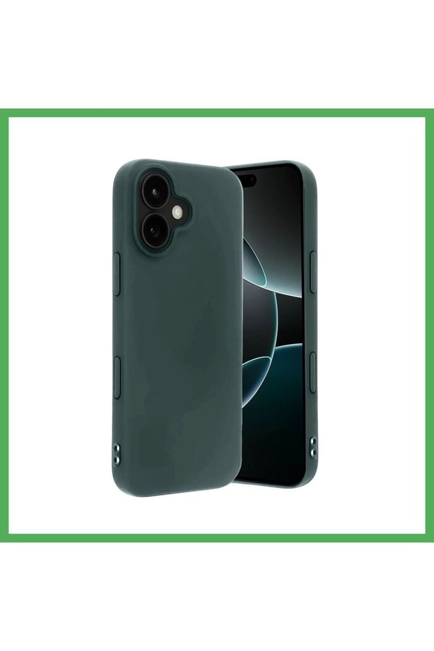 السيليكون الأول المتوافق مع iPhone 17 - BEZOSS باللون الأخضر الداكن