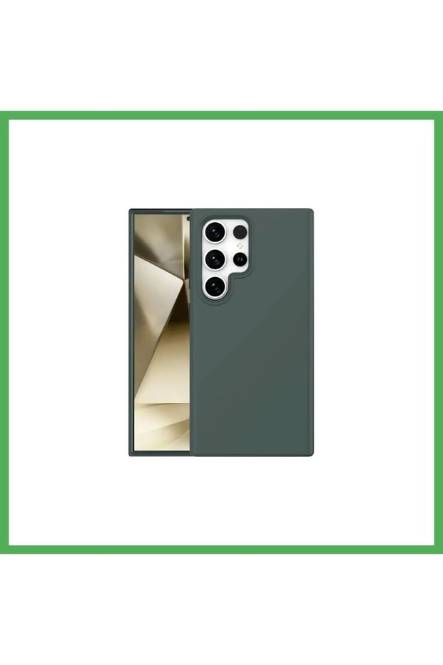 Samsung Galaxy S24 Ultra Compatible Case First Silicone - Dark Green Bezoss