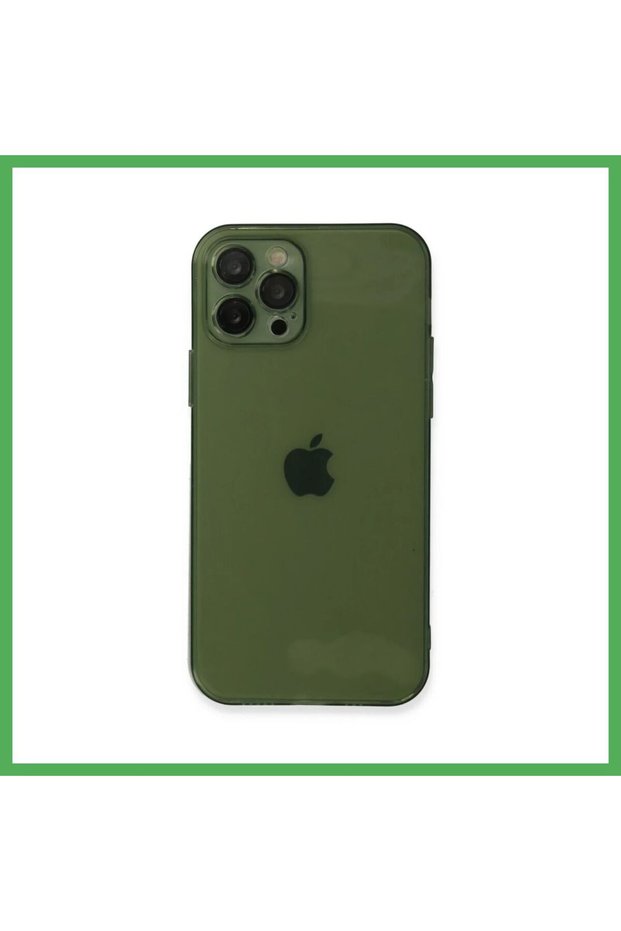 iPhone 12 Pro Compatible Case Fly Lens Silicone - Green Bezoss