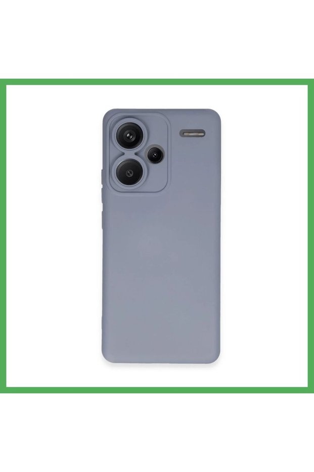 Redmi Note 13 Pro Plus Compatible Case Nano Velvet Silicone - Gray Bezoss