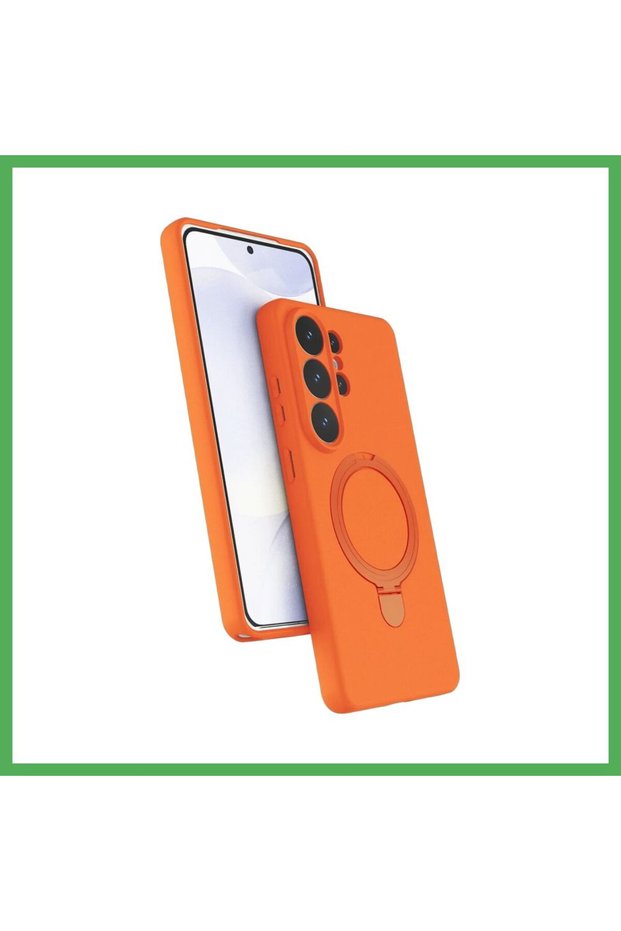 Regal Magsafe Stand Cover Compatible with Samsung Galaxy S26 Ultra - Orange Bezoss