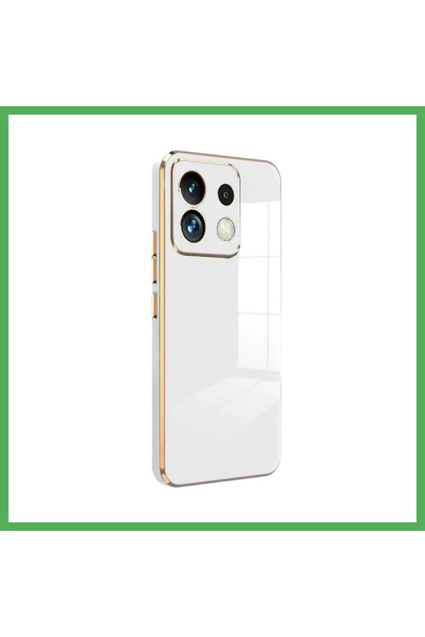 حافظة متوافقة مع هاتف Redmi Note 13 Pro 5G من السيليكون - أبيض BEZOSS