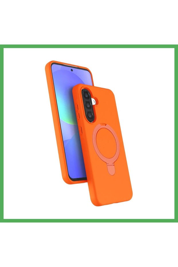 Samsung Galaxy A37 5g Compatible Regal Magsafe Stand Cover - Orange Bezoss