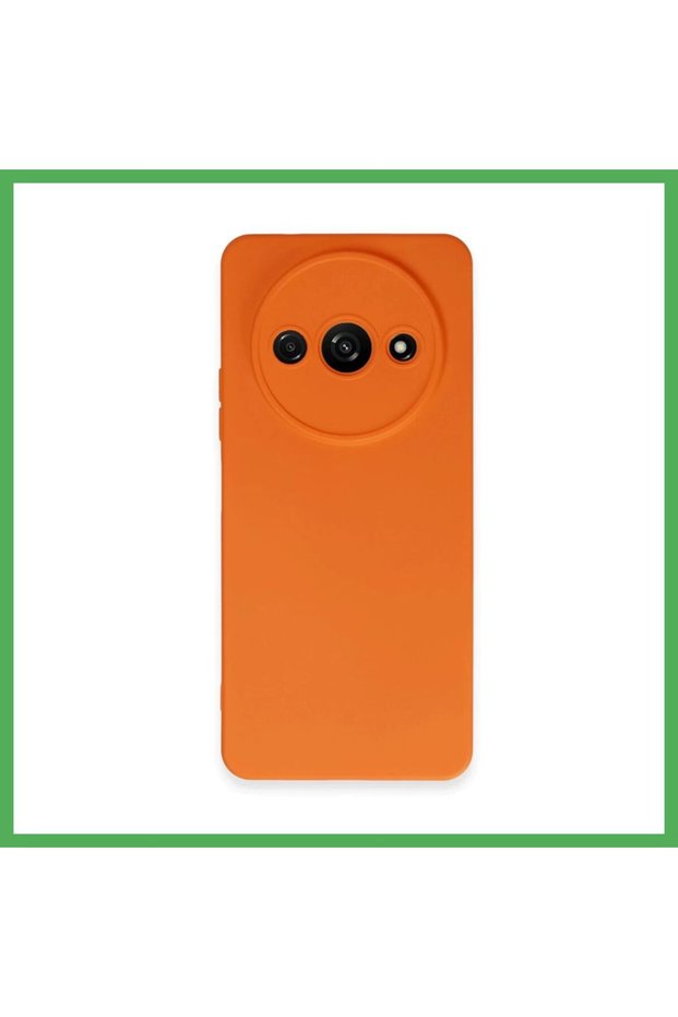 Redmi A3 4g Compatible Case Nano Velvet Silicone - Orange Bezoss
