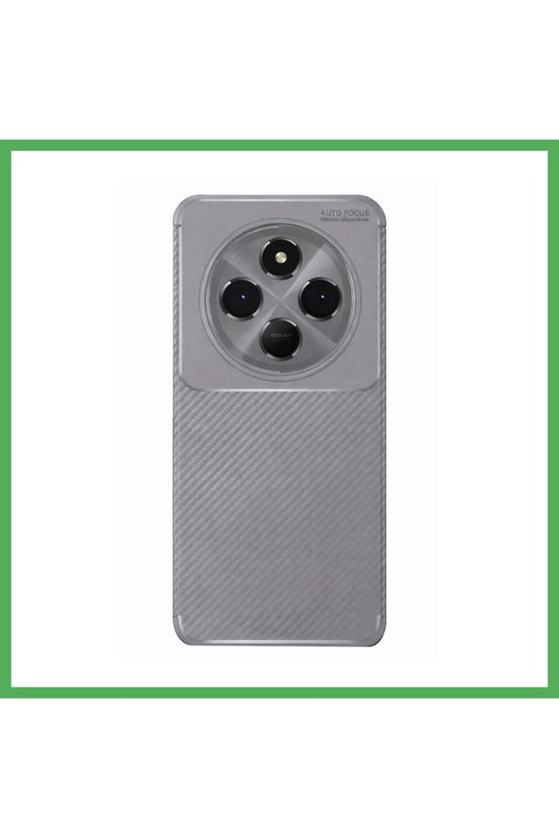 Redmi 14C Compatible Case Auto Focus Carbon Cover - Gray Bezoss