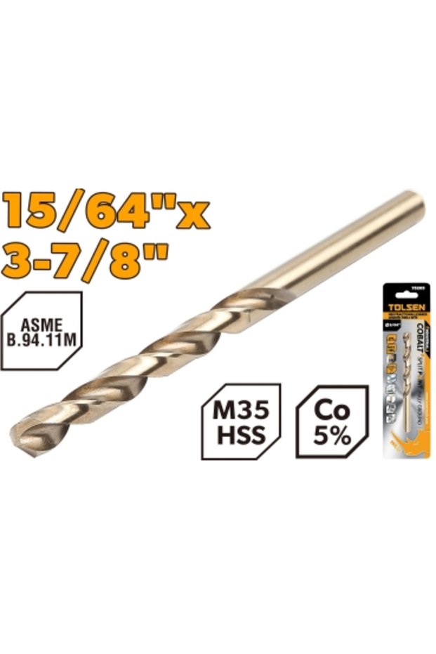 مثقاب HSS M35 مقاس 15/64 بوصة PK1