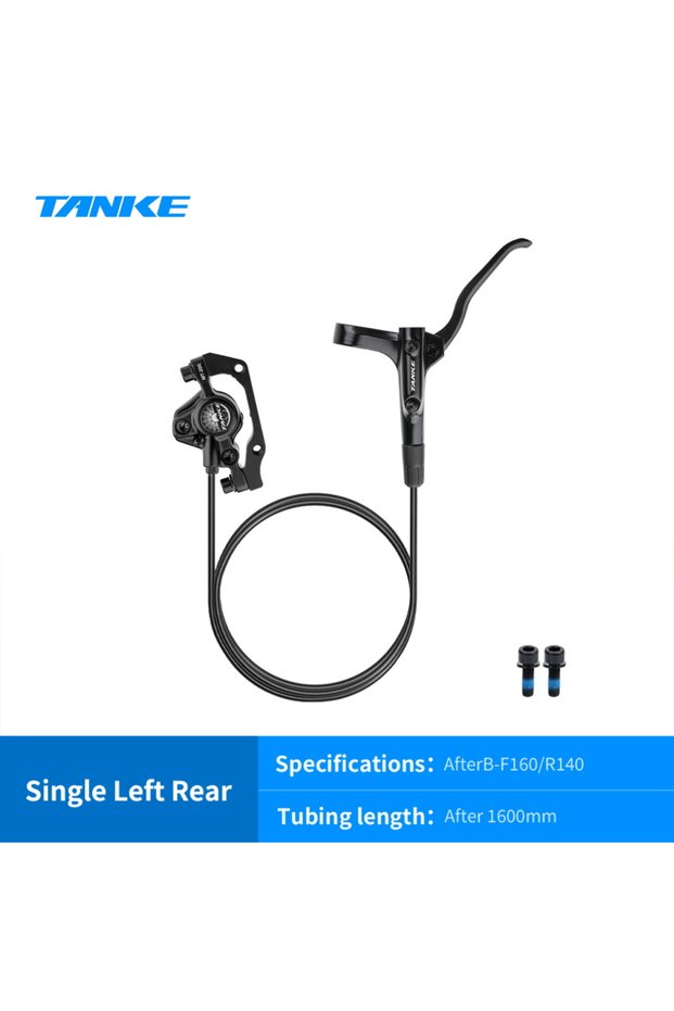 Black Left Rear TANKE MT200 Bike Hydraulic Disc Brake MTB Brake BL BR 800/1600mm Bicycle Brake 2 Pi
