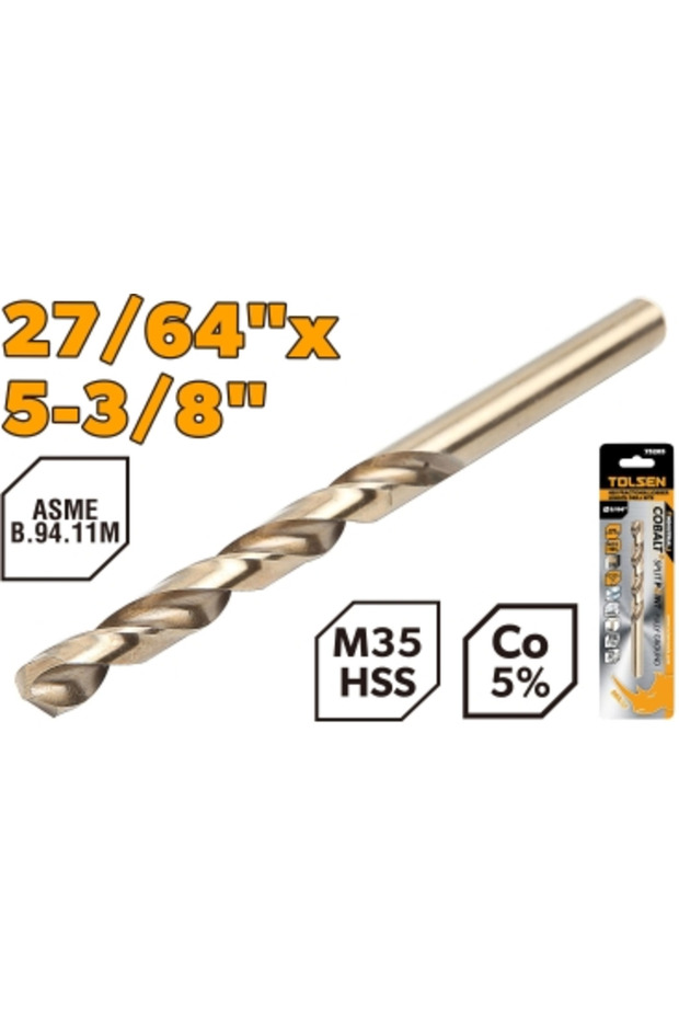 لقمة حفر HSS M35 مقاس 27/64 بوصة PK1