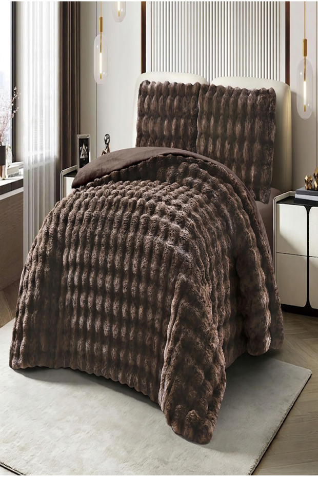 Fur Series Double Plush Bedspread, Rabbit Fur Double Bedspread 220X240 Cm.