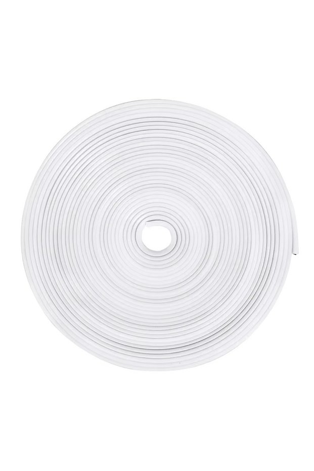 WHITE Car Wheel Rim Blades Protector Line Tire Guard Decorative Strip Rubber Moulding Trim More Colo
