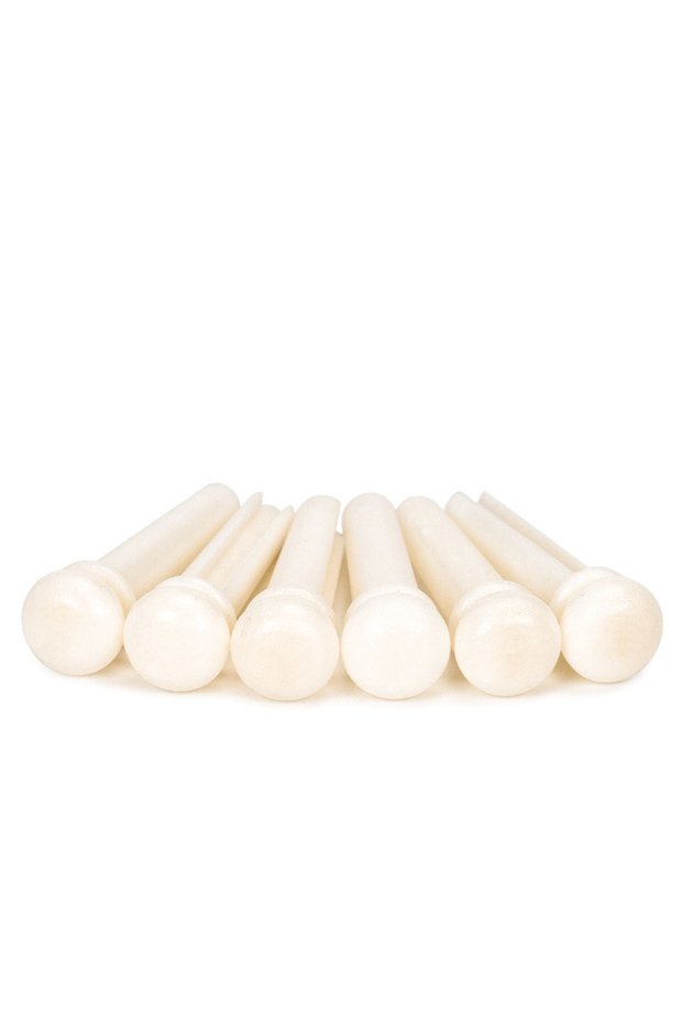 Bovine bone A 6pcs Acoustic Guitar Bridge Pins , Bovine bone bleached /primary colors/Ebony/Cocoapol