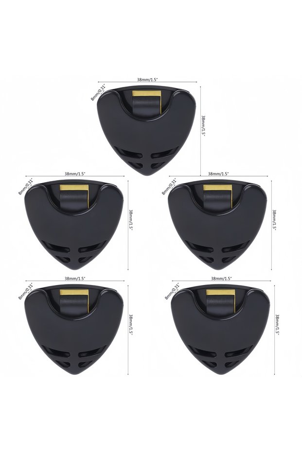 5 PCS Miwayer 1/5/10Pcs Guitar Pick Holder Plastic Plectrum Case Mediator Quick Storage Self Adhesiv
