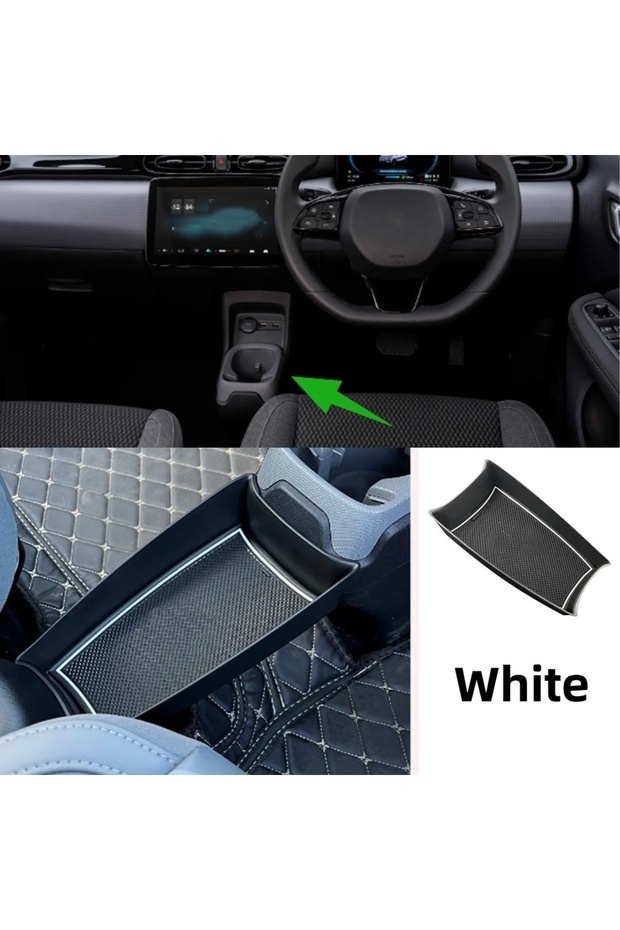 White For Leapmotor T03 2024 2025 Central Control Storage Central Channel Storage Box Car Tray To Or