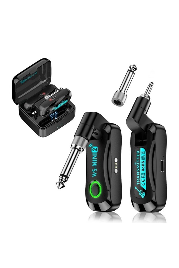WS-mini2 2.4GHz Mini Wireless Guitar System Rechargeable Audio Wireless Guitar Transmitter Receiver