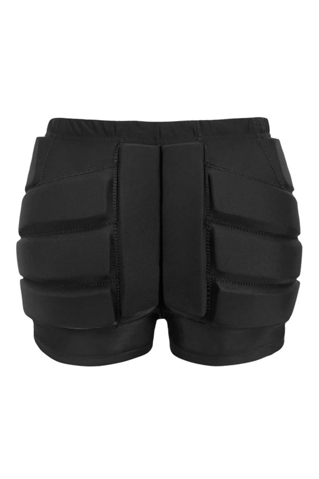 M black Lixada Winter Skiing Shorts Skating Pads Ice Skating Shorts 3d Protection For Butt And Tailb