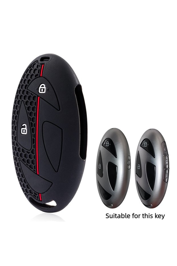 Type A 2026 Silicone Car Key Case For Hyundai Kona Ev N-Line Tucson 2025 Grandeur GN7 IONIQ 6 Santa