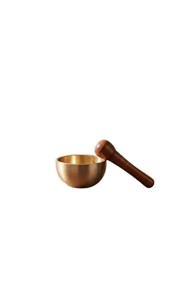 37mm 1set New Mini Brass Chant Bowl Sound Bowl Calming Hand Therapy Sound Copper Chant Bowl Sandalwo