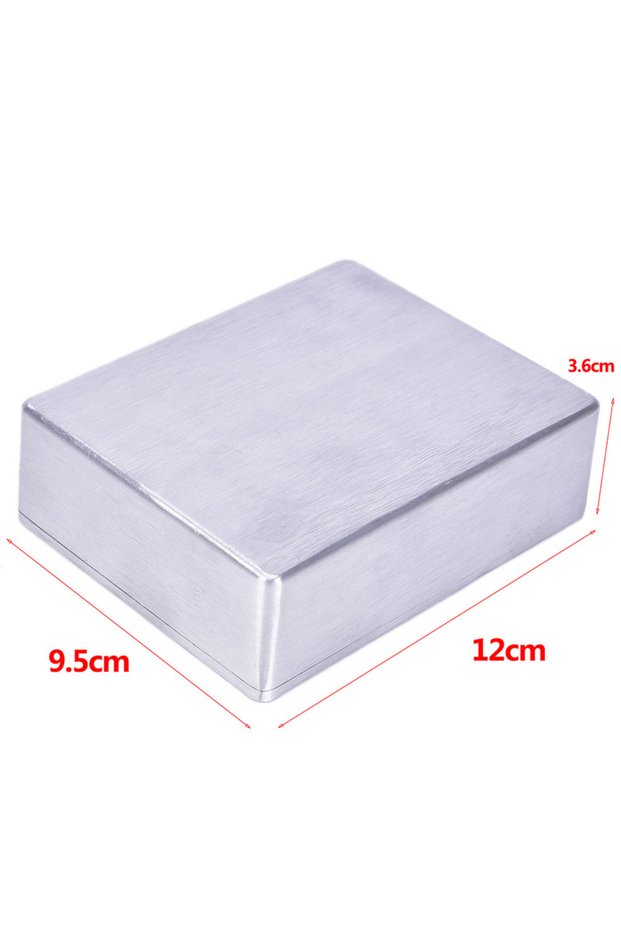 Silver 1590BB Aluminum Case Stomp Box Effects Pedal Enclosure Guitar Effects Pedal