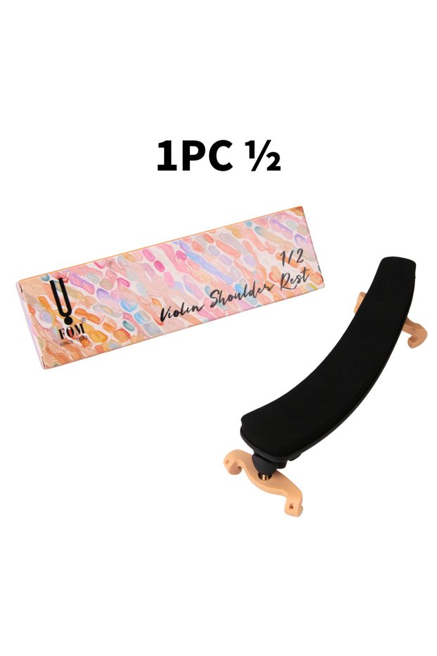 Middle Adjustable Violin Shoulder Rest for 4/4 and 3/4 Sizes - Comfortable Foam Cushioning, Easy to