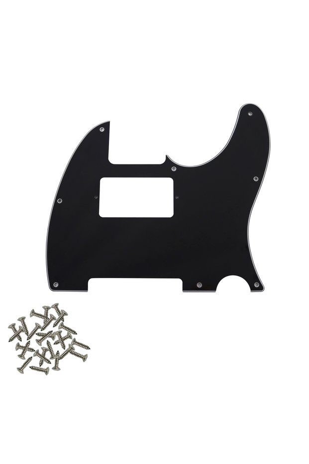 Black 3ply 8-Hole TL Dual Pickguard Hole Guard Plate HH Anti Scraper, Suitable for FD Standard TL Mo