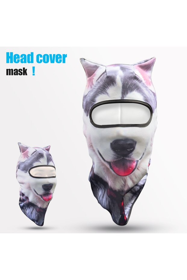 0400400000040 3D Animal Motorcycle Cap Cycling Balaclava Full Face Cover Hat Helmet Liner Ski Neck W