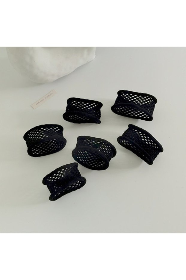 6PCS Black High-Elasticity Anti-Slip Plastic Arm Bands – Snug, Comfortable Cuff Holders, Ideal for F