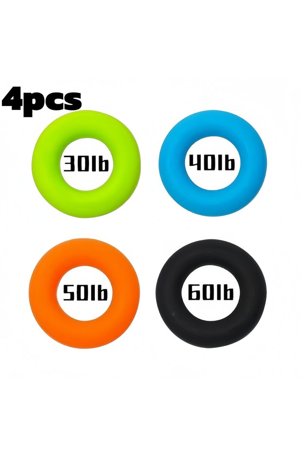 4 Pounds 4pcs 1/4pcs Silicone Grip Strengthener Arm Finger Training Tool Professional Exercise Gripp