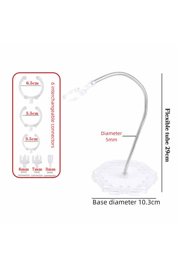 B-Transparent New Snake Tube Anime Figure Stand PVC 29cm Figure Base Display Stand Model Support Sta
