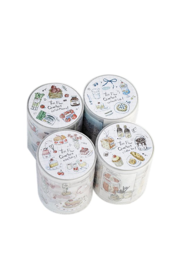 PET Allin 50mm * 2m Ins Daily Life PET Tape DIY Scrapbooking Handicraft Aesthetics Journal Supplies