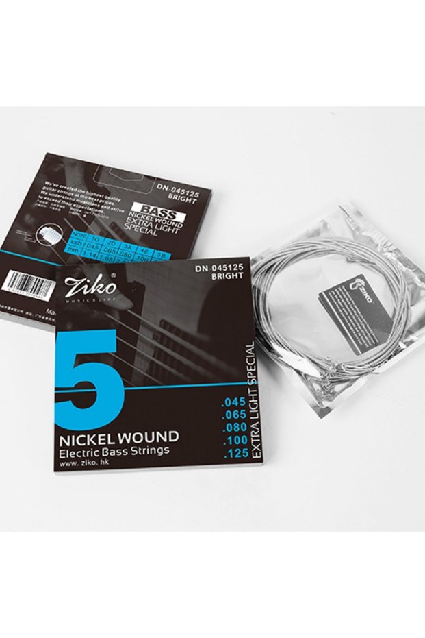 5 String ZIKO Electric Bass Strings 4/5/6 String Bass/Hexagon Alloy Core and Nickel Wound/Electric G
